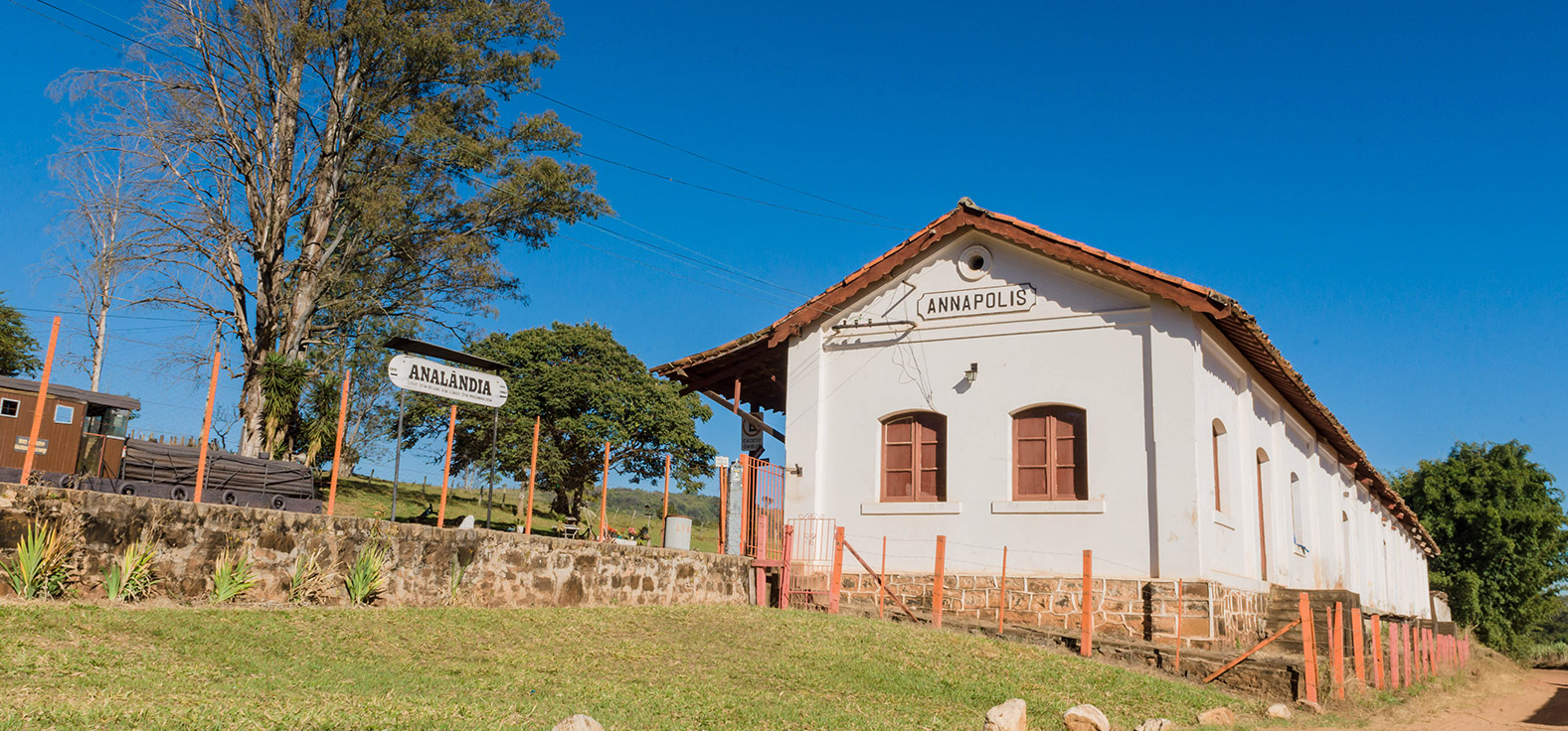 Antiga estação ferroviária de Annapolis em Analândia (SP)